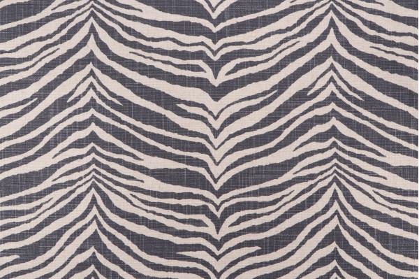 Safari Printed Drapery Fabric in Graphite 