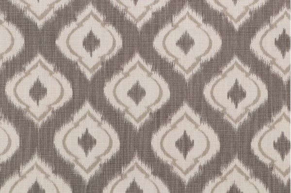 Macie Printed Drapery Fabric in Stone 