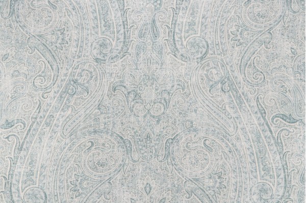 P Kaufmann HiLo Printed Linen Blend Drapery Fabric in Beach Glass 