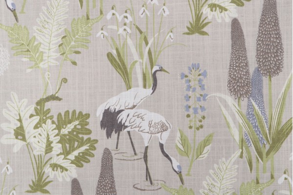 Trevi Fabrics Poise Printed Polyester Blend Drapery Fabric in Linen 