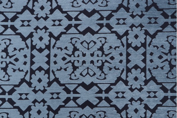 Crypton Skourt High Performance Chenille Upholstery Fabric in Indigo