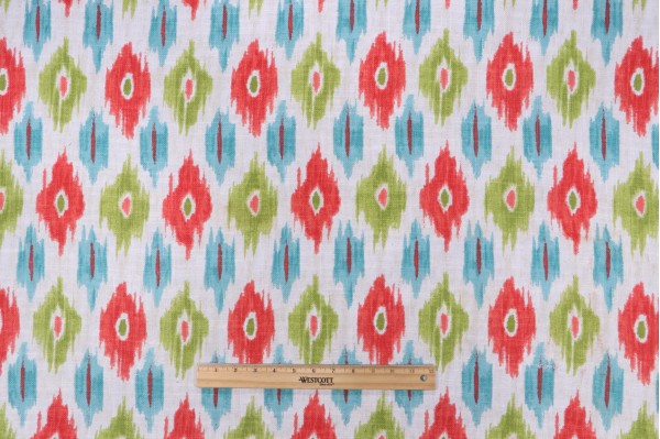 Covington Mica Printed Cotton Blend Drapery Fabric in 332-Fiesta 