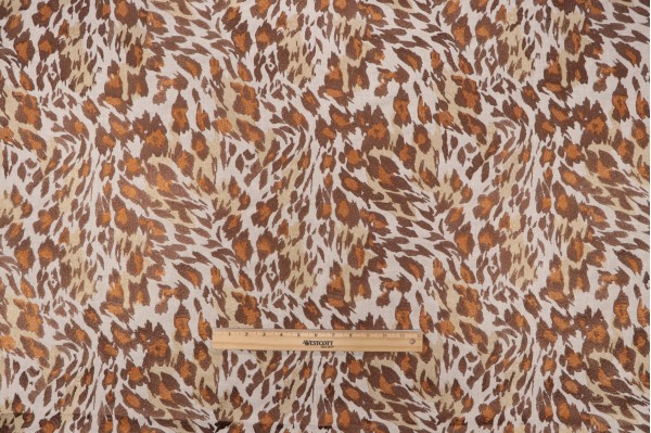 Covington Cheetah Embroidered Drapery Fabric in 618-Safari 