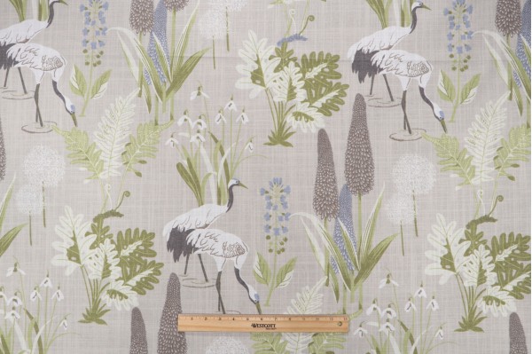 Trevi Fabrics Poise Printed Polyester Blend Drapery Fabric in Linen 