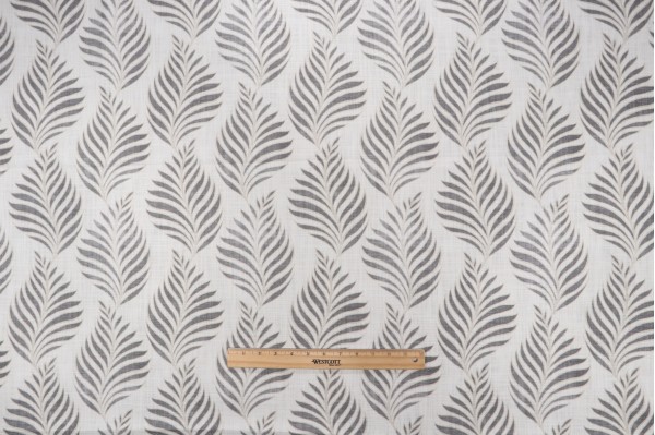Trevi Fabrics Aria Printed Cotton Drapery Fabric in Jaguar 