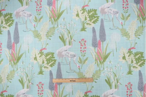 Click for Trevi Fabrics Poise Printed Polyester Blend Drapery Fabric in Blue Sky  Trevi Fabrics Poise Printed Polyester Blend Drapery Fabric in Blue Sky