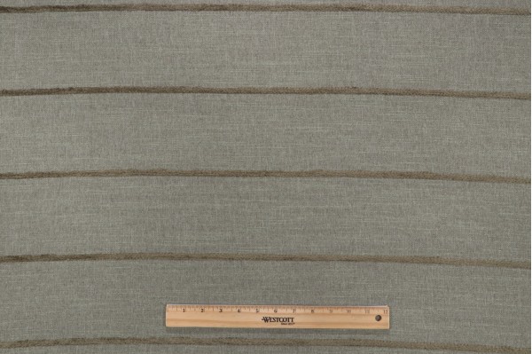 Stripe Woven Chenille Upholstery Fabric in Willow