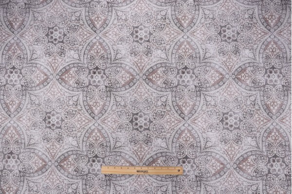 P Kaufmann Alfresco Printed Drapery Fabric in Slate