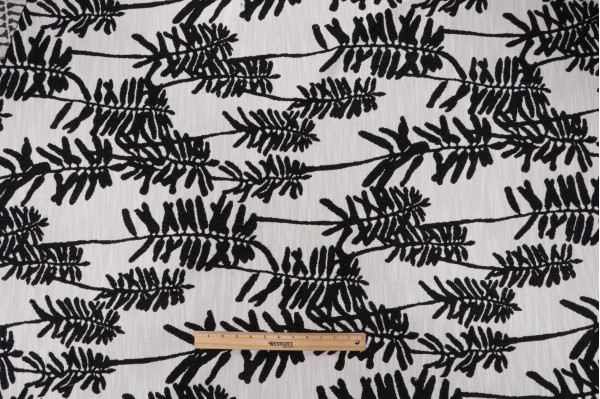 Keeley Woven Upholstery Fabric in Black