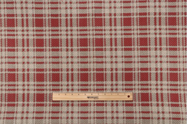 Crypton Megalli High Performance Woven Upholstery Fabric in Crimson
