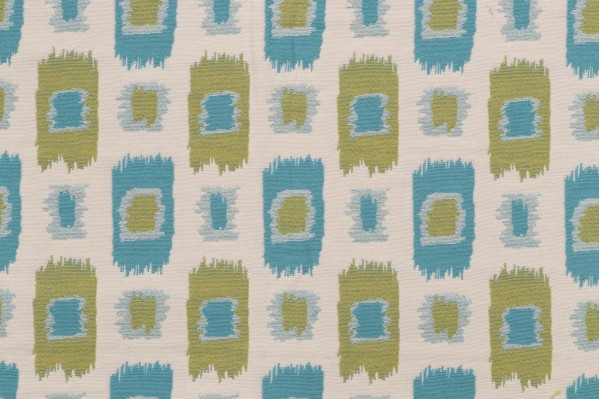 1 Yard Bagmati Tapestry Upholstery Fabric in Aegean