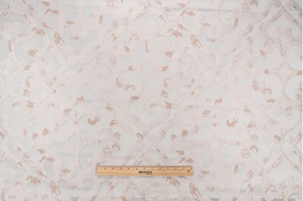 Kirradona Sea Damask Decorator Fabric in Sea Glass