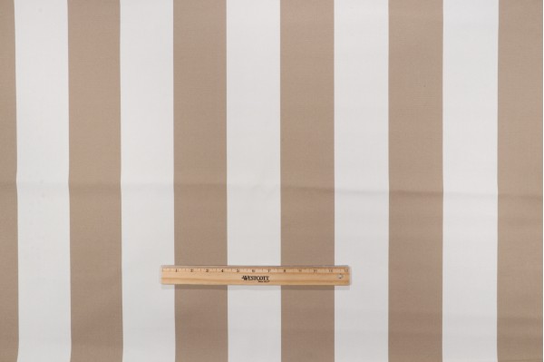 1 Yard Cabana Stripe Woven Outdoor Fabric in Wheat