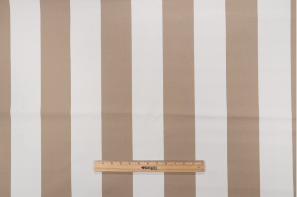 Cabana Stripe Woven Outdoor Fabric in Wheat