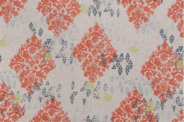 Click for 2.5 Yards Sedona Printed Linen Drapery Fabric in Honeydew Sedona Printed Linen Drapery Fabric in Honeydew