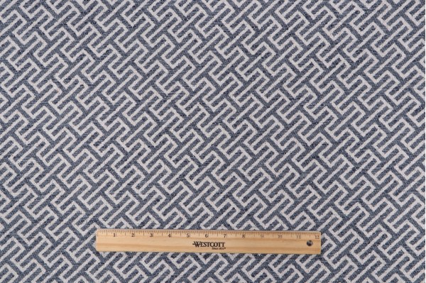 Foxton Woven Upholstery Fabric in Blue 