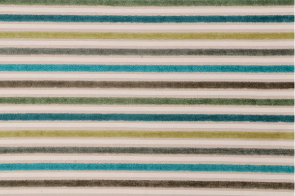 Stripe Woven Chenille Upholstery Fabric in Cabana 