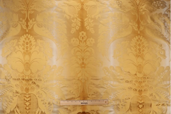 Scalamandre Palazzo Veneziano Silk Damask Decorator Fabric in Gold