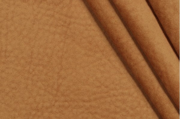 Scalamandre Scoop Felt-Backed Suede Decorator Fabric in Or