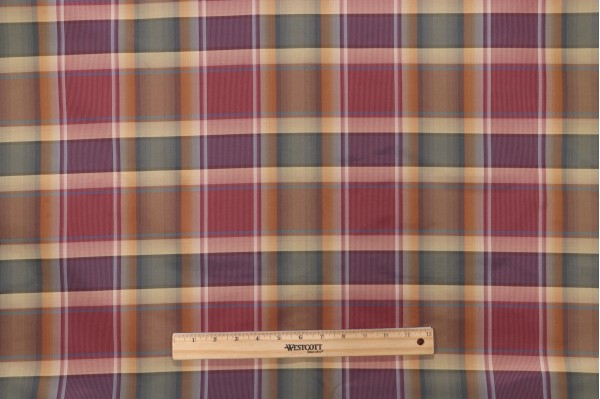 Scalamandre Adria Silk Decorator Fabric in Gold, Russet