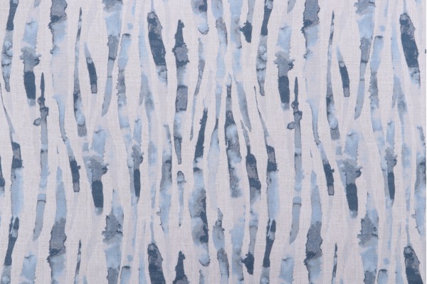 Magnolia Home Bennett Printed Cotton Drapery Fabric in Ocean