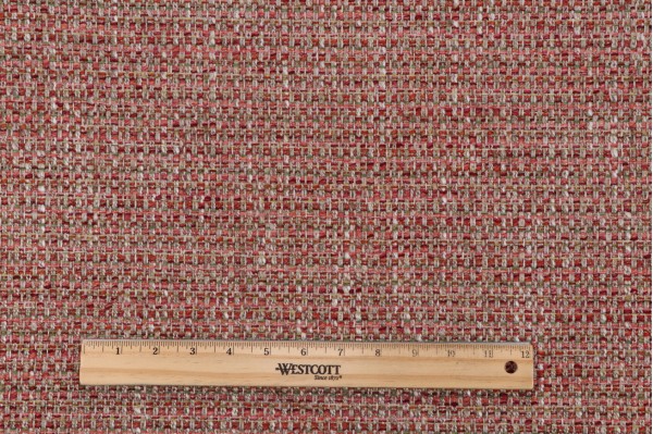 TopTeks Astoria Woven Upholstery Fabric in Coral