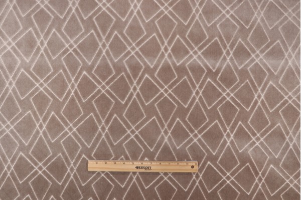 Covington Shattered Velvet Upholstery Fabric in 619-Truffle