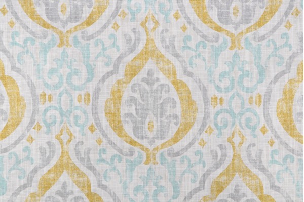Click for 1 Yards Covington Alhambra Printed Cotton Drapery Fabric in 831-Citrine Covington Alhambra Printed Cotton Drapery Fabric in 831-Citrine