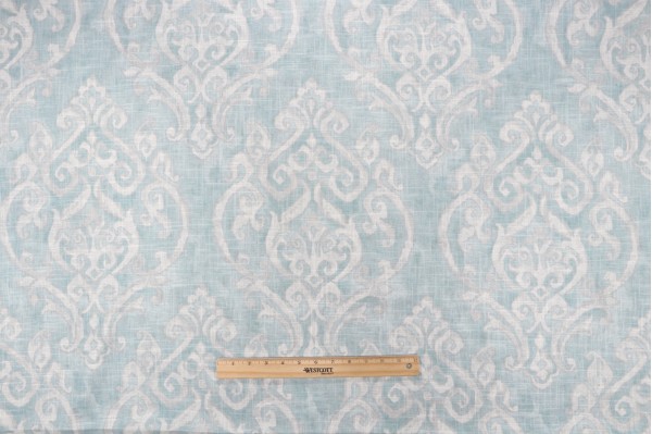 Click for 1 Yards Covington Natalia Printed Linen Blend Drapery Fabric in 592-Spa Covington Natalia Printed Linen Blend Drapery Fabric in 592-Spa