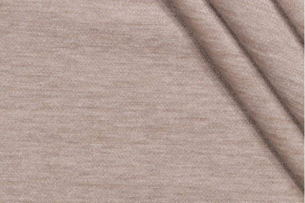 Solid Woven Solution Dyed Acrylic Chenille Outdoor Fabric in Linen