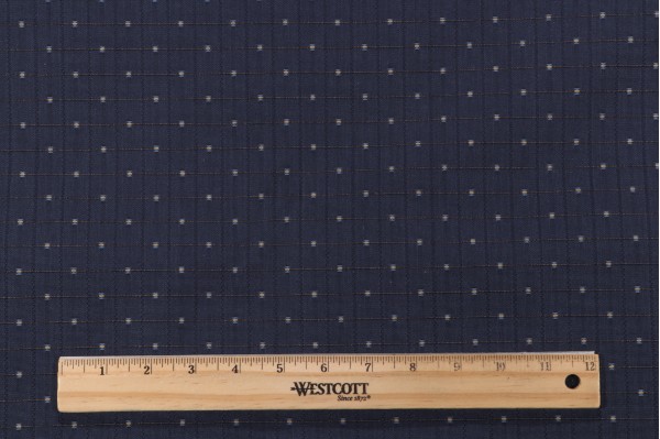 Fonthill Casino Woven Decorator Fabric in Midnight/Sand