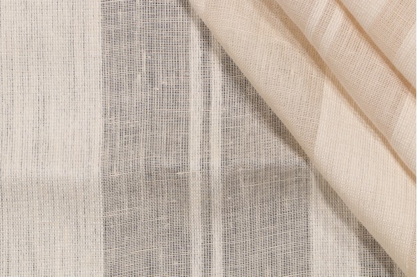 Fonthill Helsinki Sheer Drapery Fabric in Creme/Ecru