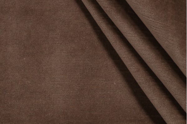 Velvet Upholstery Fabric in Taupe