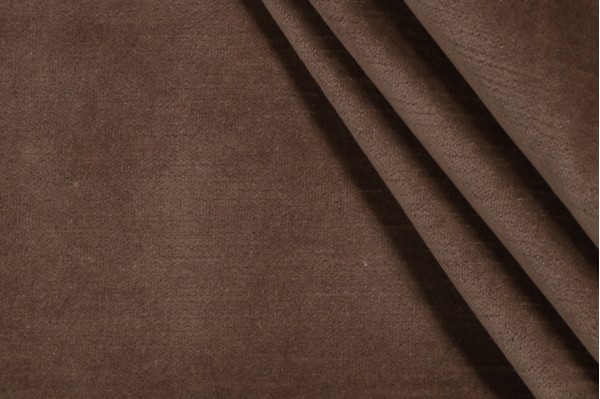 Velvet Upholstery Fabric in Taupe
