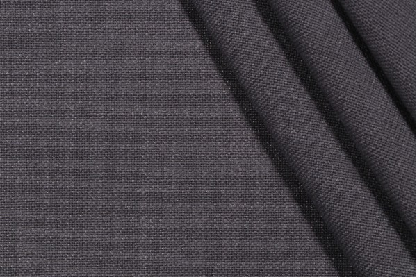 Linen Slub Upholstery Fabric in Smoke Grey