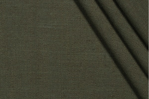 Linen Slub Decorator Fabric in Moss