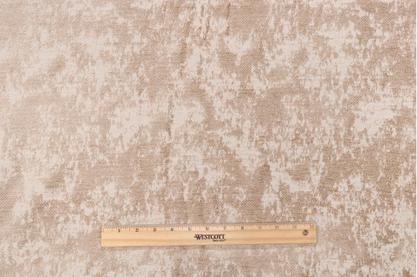 Isha Woven Chenille Upholstery Fabric in Linen