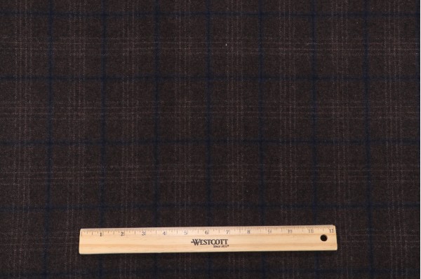 Click for 2.5 Yards Plaid Wool Blend Decorator Fabric in Bluestone Plaid Wool Blend Decorator Fabric in Bluestone