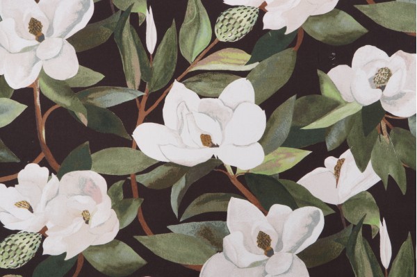 Lacefield Shelby Printed Cotton Blend Drapery Fabric in Stone 