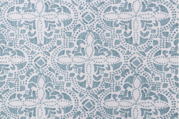 Lacefield Sandoval Printed Cotton Blend Drapery Fabric in Ariel 