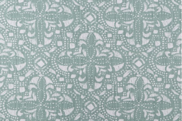 Lacefield Sandoval Printed Cotton Blend Drapery Fabric in Verde 