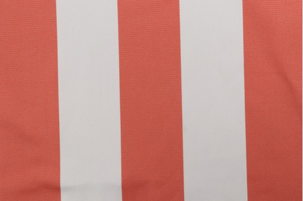 Click for 1 Yards Functional Fabrics Cabana Stripe Woven Latex-Backed High UV Polyester Outdoor Fabric in Coral Functional Fabrics Cabana Stripe Woven Latex-Backed High UV Polyester Outdoor Fabric in Coral