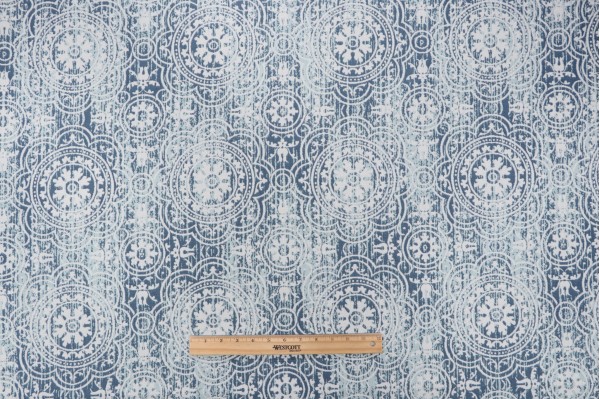 Outdura Constantine Woven Solution Dyed Acrylic Outdoor Fabric in Aqua