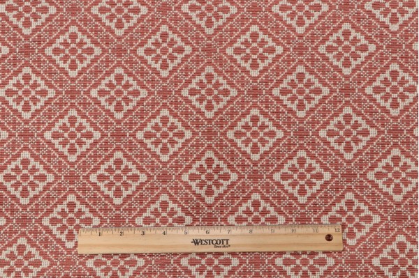 Scalamandre Bucks County Woven Upholstery Fabric in Rose