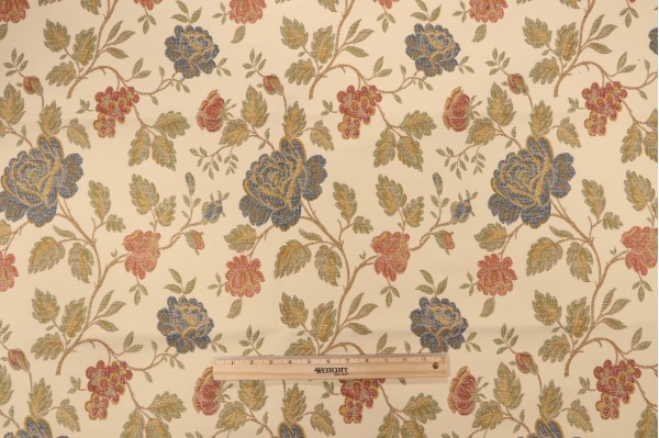 Scalamandre Nectar Lampas Woven Upholstery Fabric in Beige