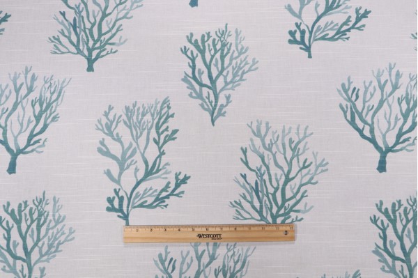 Click for 1 Yards Lacefield Santorini Printed Cotton Drapery Fabric in Mist Lacefield Santorini Printed Cotton Drapery Fabric in Mist