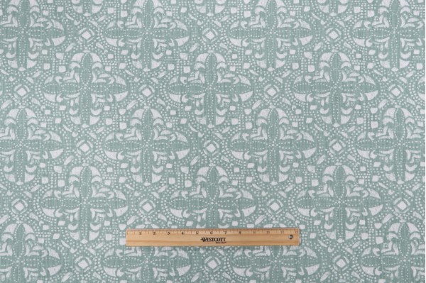 Lacefield Sandoval Printed Cotton Blend Drapery Fabric in Verde 