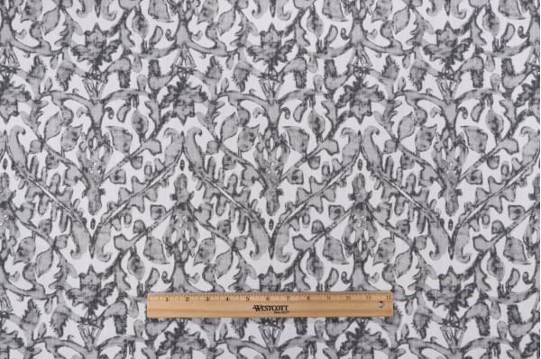 Lacefield Inman Printed Cotton Blend Drapery Fabric in Stone