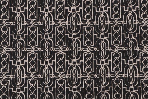 Lacefield Lucia Printed Drapery Fabric in Granite