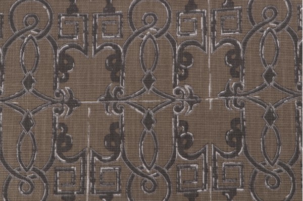 Lacefield Seville Printed Cotton Blend Drapery Fabric in Smoke